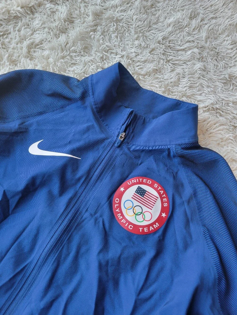 Nike Women's Flex Team USA Olympic USOC Stadium Jacket Blue Small
